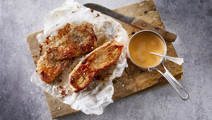Skinkeschnitzler med paprikasauce