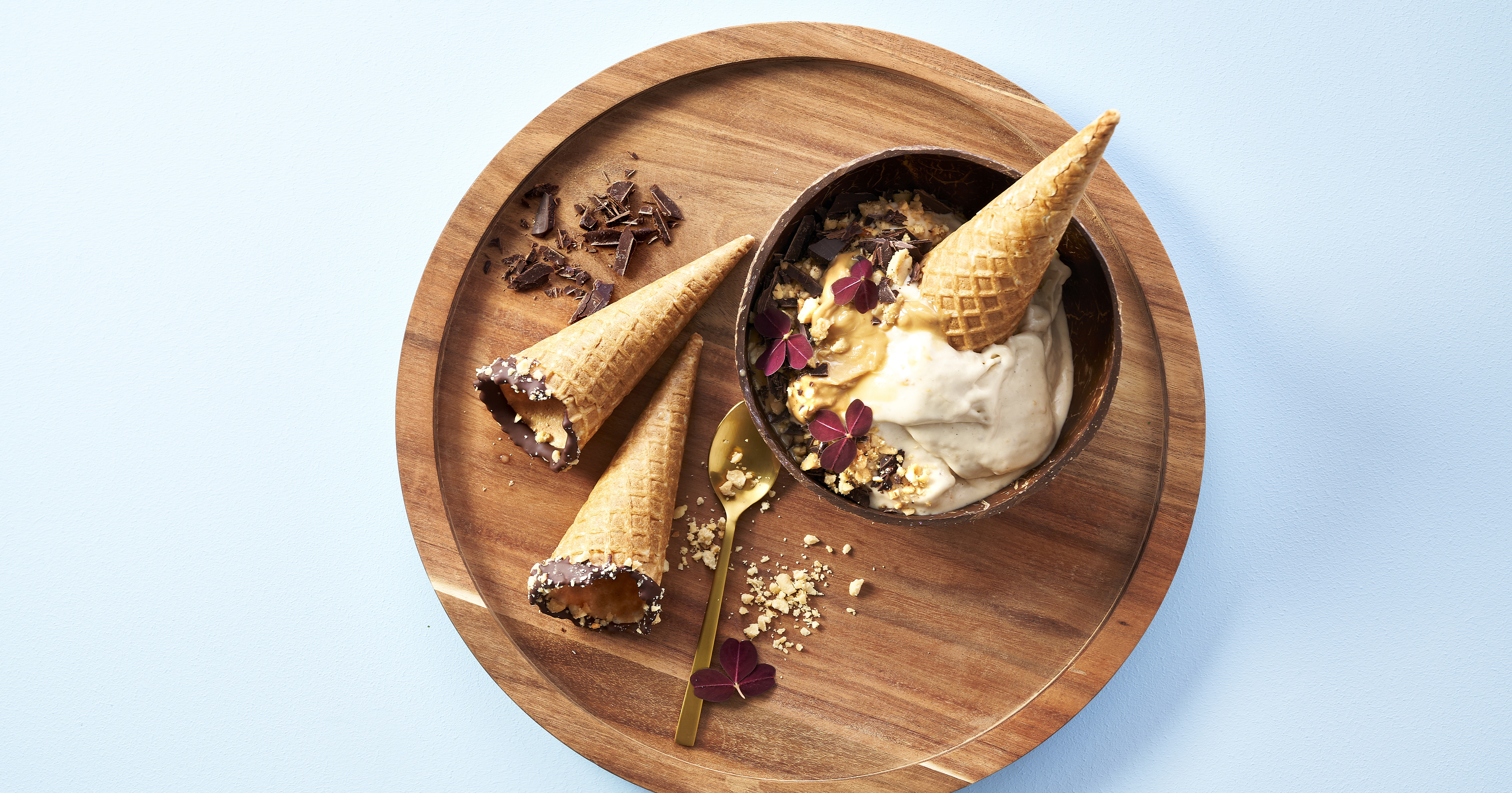 Nicecream med skyr, banan og peanutbutter