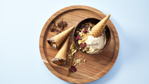 Nicecream med skyr, banan og peanutbutter