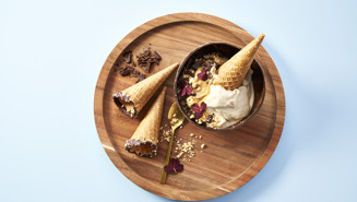 Nicecream med skyr, banan og peanutbutter