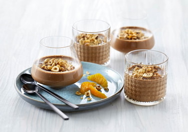 Chokolademousse med hytteost