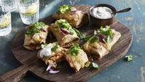 Enchiladas med kycklingröra