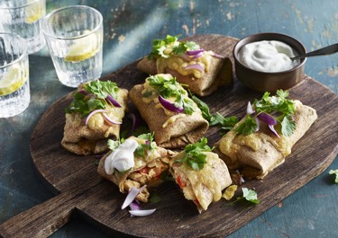 Enchiladas med kycklingröra