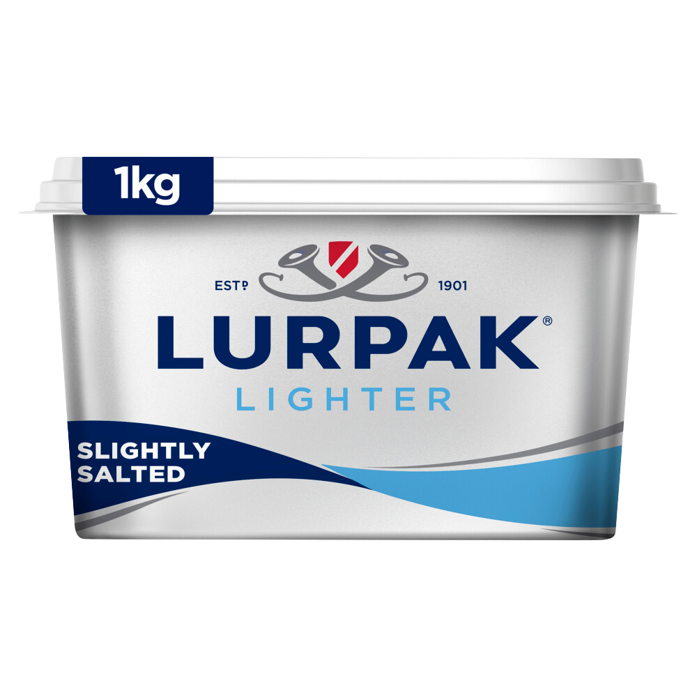 Lurpak Lighter Spreadable Slightly Salted Butter 1kg