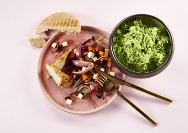 Broccolicouscous med stegte kyllingefileter