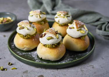 Pistagesemla