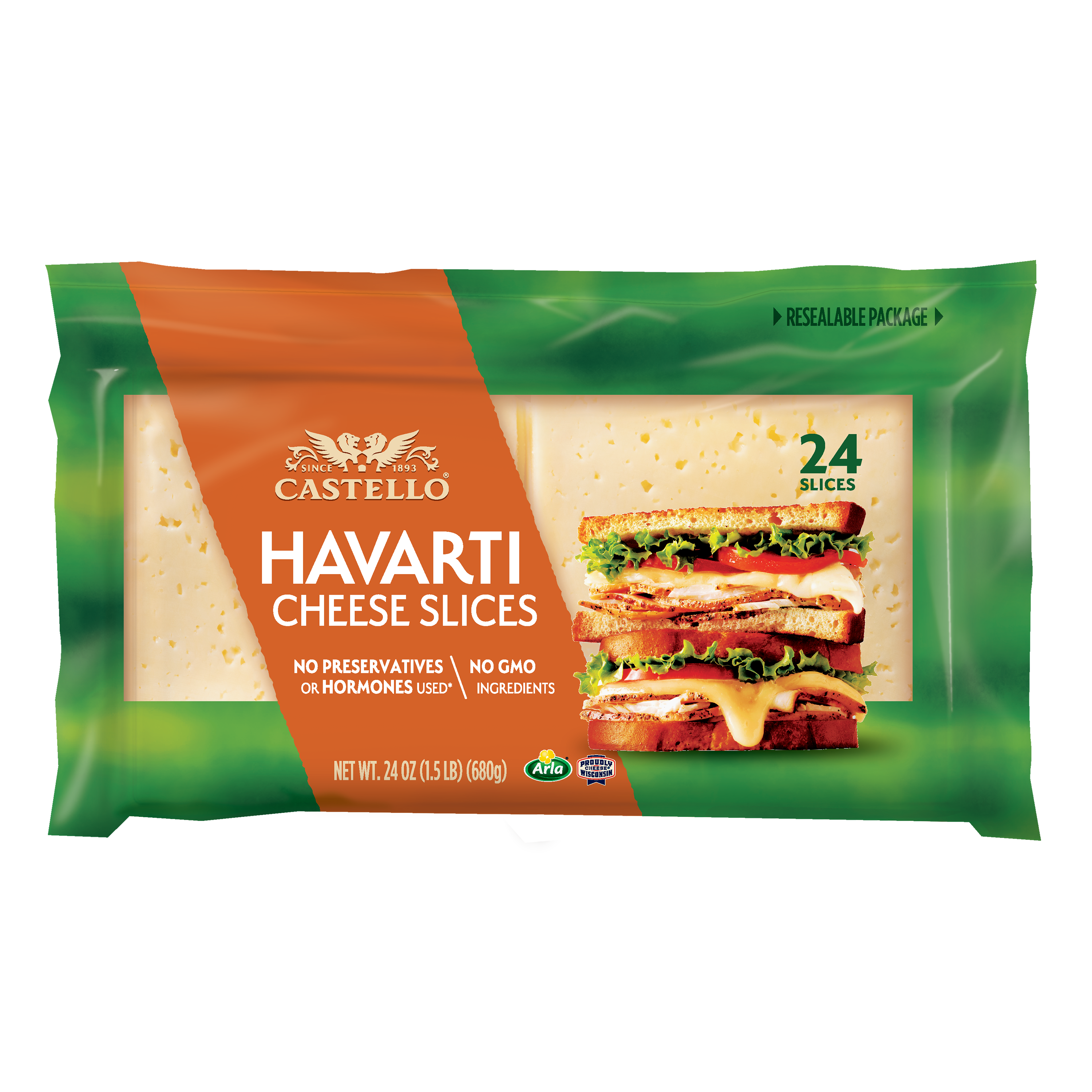 Castello® Sliced Havarti Cheese