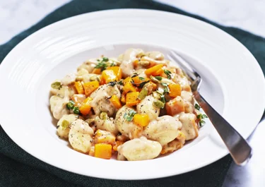 Gnocchi med pumpa och timjan