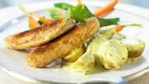 Quornfilé med dragonsvängd potatis