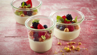 Citronfromage med kefir och vanilj