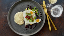 Nytårstorsk - bagt torsk med sennepssauce