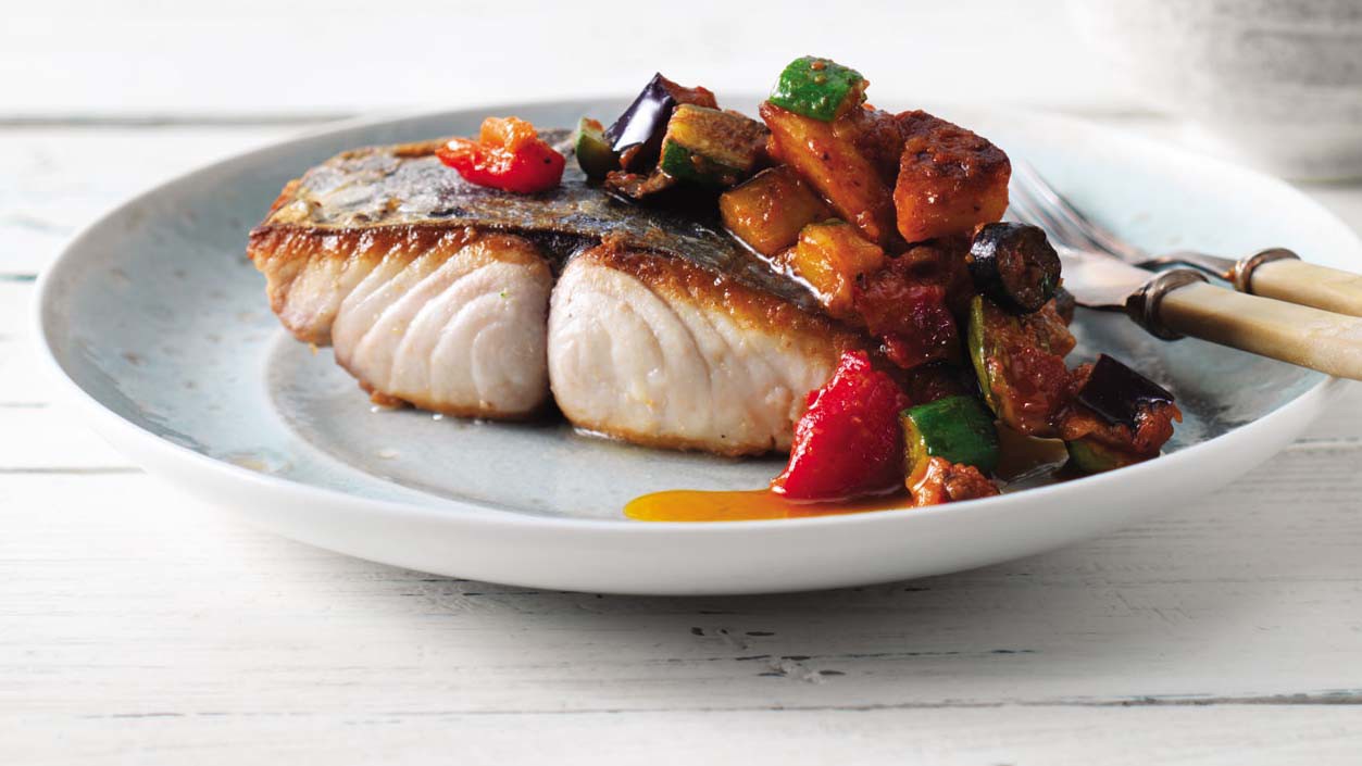 Crispy Fish With Mediterranean Relish