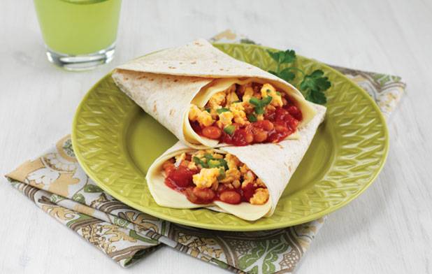 لفائف التورتيلا مع الجبنة