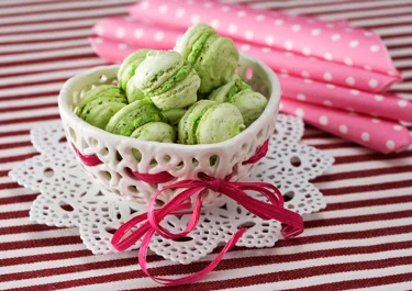 Macarons med pistage