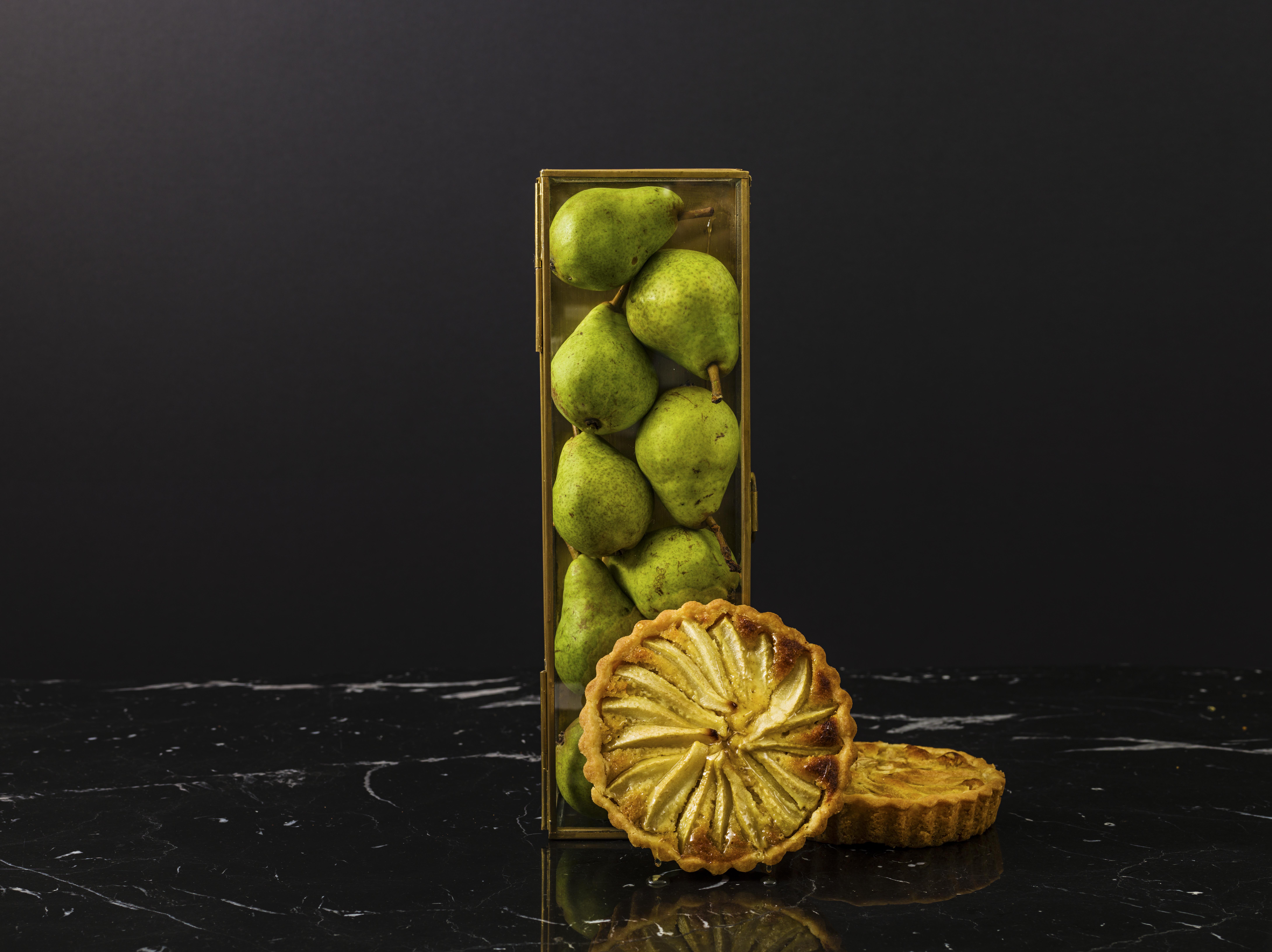 Pärontarte med lavendel