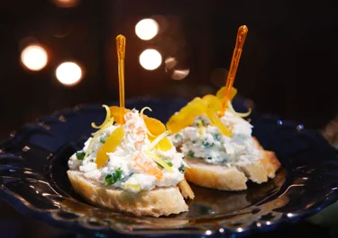 Pincho med krabba