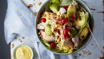 Kycklingsallad med currydressing