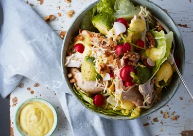 Kycklingsallad med currydressing