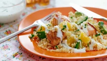 Bulgur med lax och limedressing