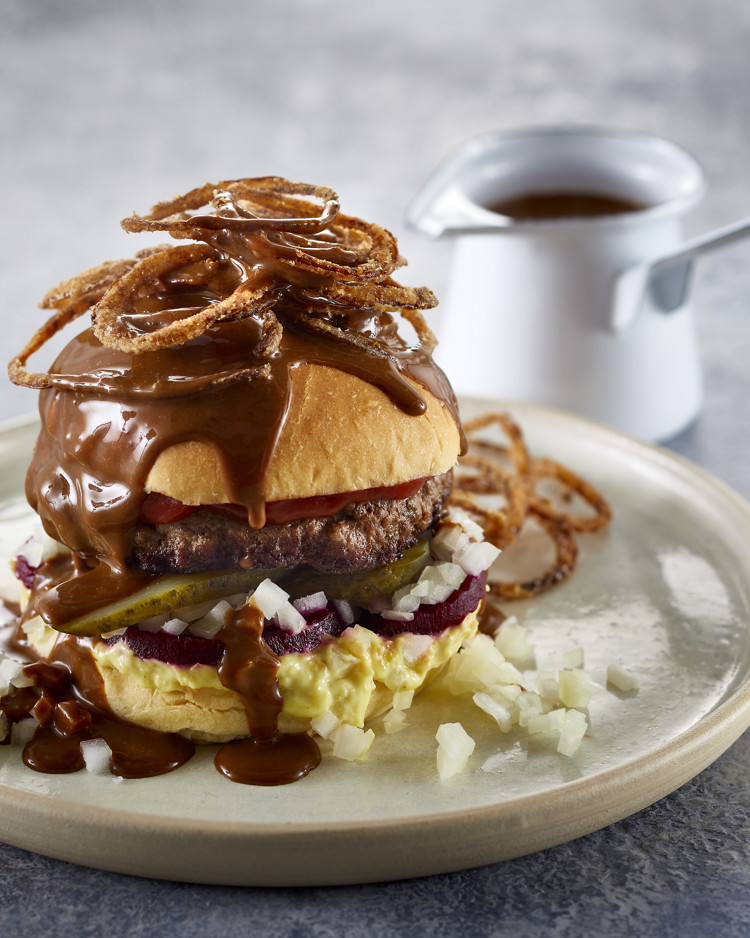 Bøfsandwich med brun sovs | Arla