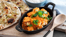 Paneer tikka masala med naanbröd