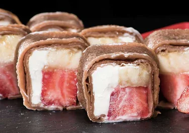 Sushi de frutas sin lactosa