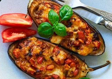 Berenjenas al horno con queso