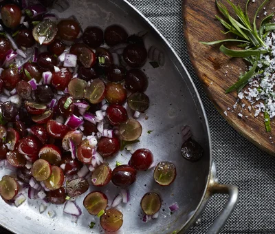 Roasted grapes