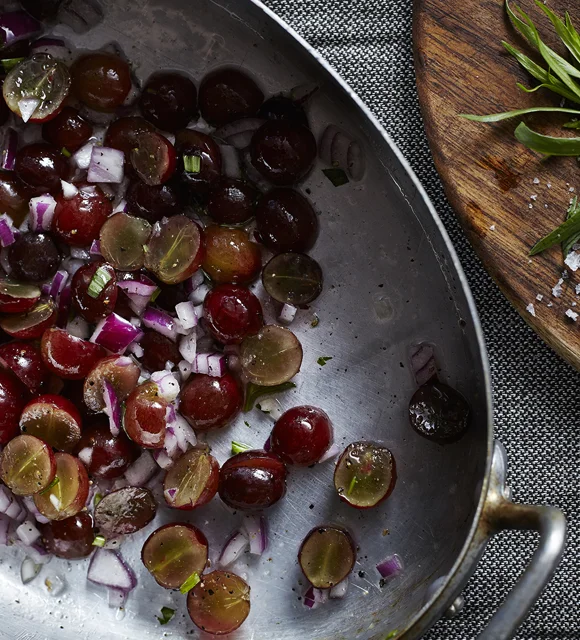 Roasted grapes