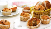 Mellanmålsmuffins med banan och kokos