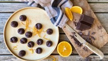 Fyldte chokolader med orange-nougat-knas