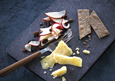 Honning-marinerede æbler til ost