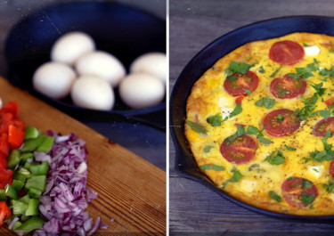 Frittata med paprika