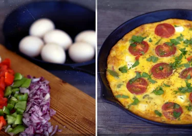 Sweet pepper frittata