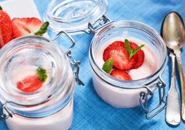 Aardbeienmousse