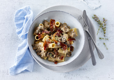 Pasta i champignonsauce