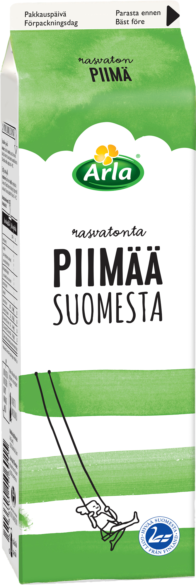Arla rasvaton piimä Suomi 1L