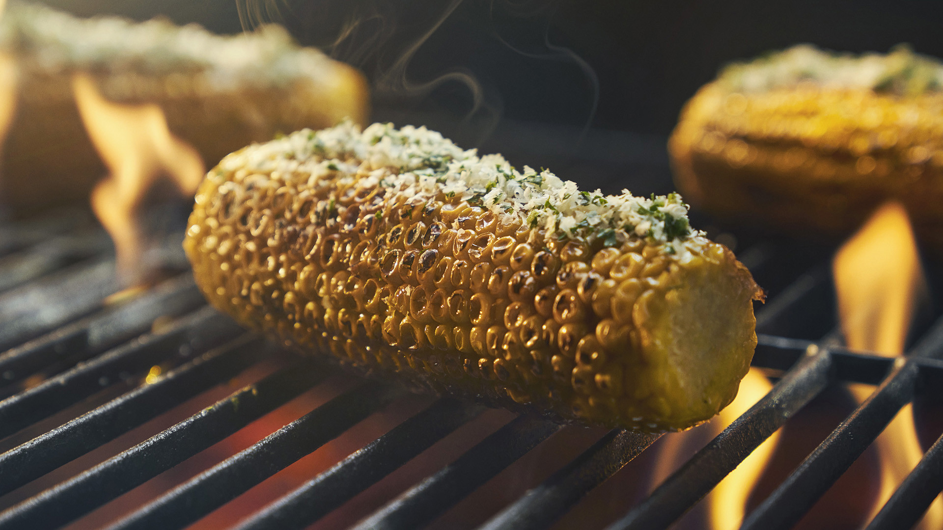 Sweet and spicy corn with parmesan 