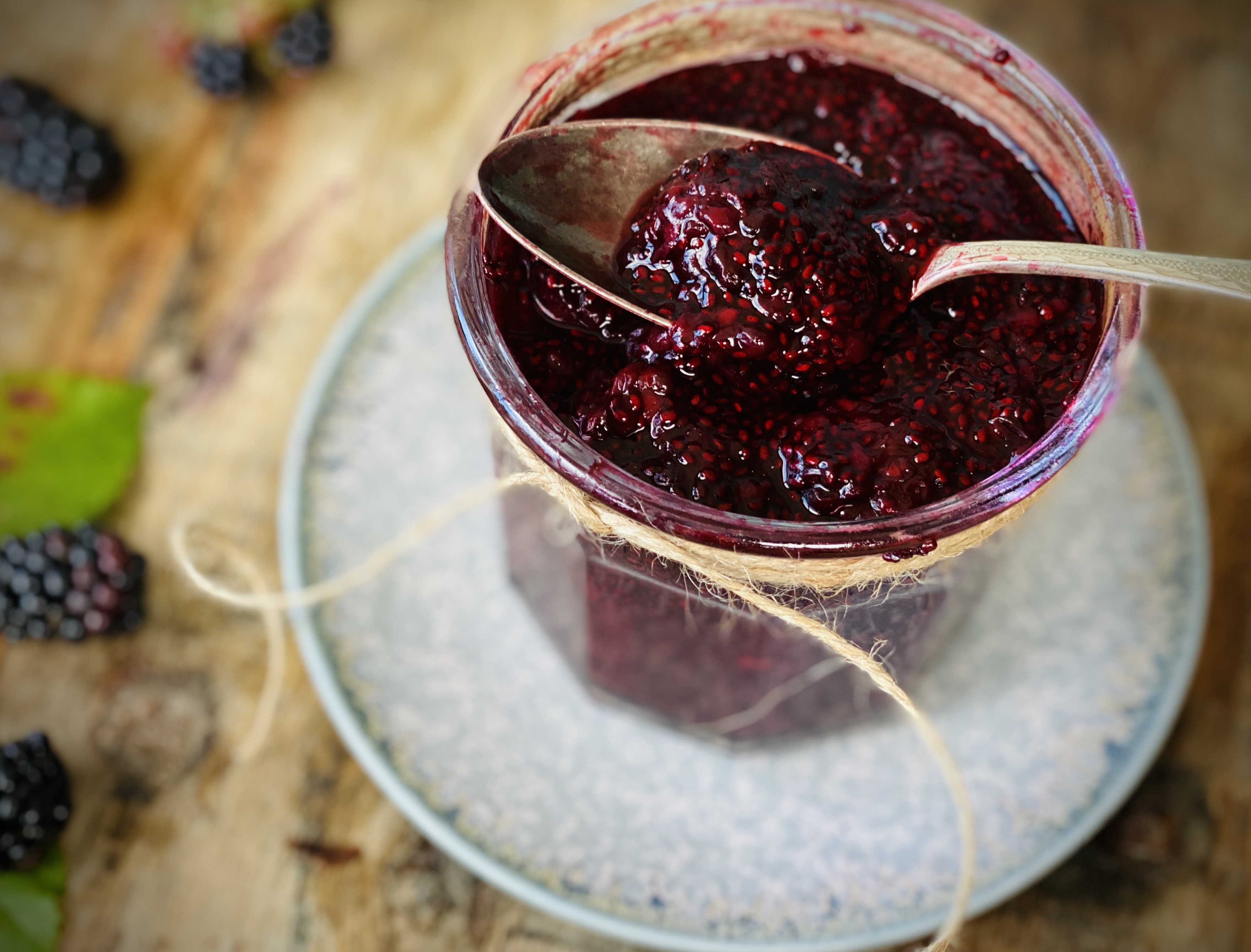 Brombeermarmelade mit Chiasamen ( Rezept ) - Rezept