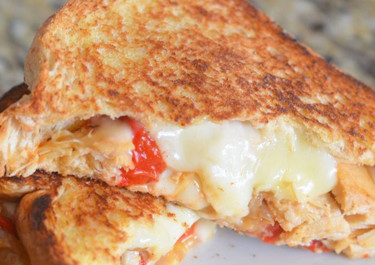 Havarti Chicken Fajita Grilled Cheese Sandwich