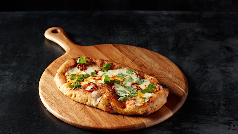 Spicy Nduja Garlic Flatbread