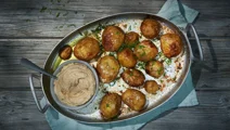 Färskpotatis i ugn med brynt smör