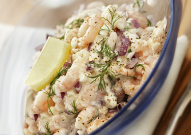 Karins fräscha skagenröra med cottage cheese