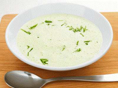 Grön örtsås med färskost