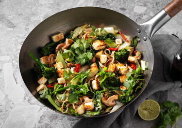 Paneer wok med koriander och lime