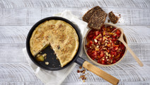 Tortilla med tomatsalat