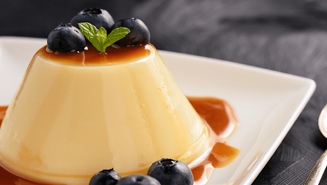 Flan de piña