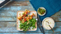Würzige Geflügelspieße mit Thymian