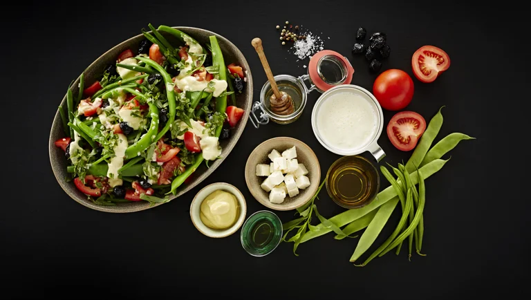 Salade aux haricots & olives