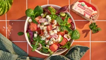 Melonensalat mit Hirtenkäse